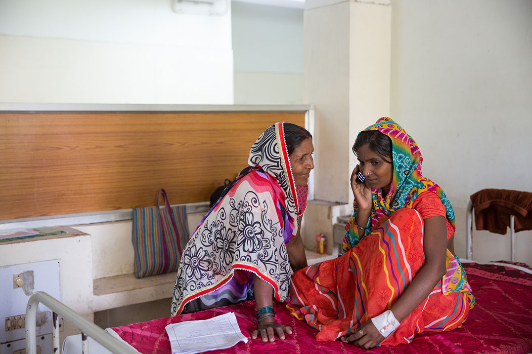 mother and daughter in the hospital