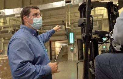 a worker in our Wilson NC facility