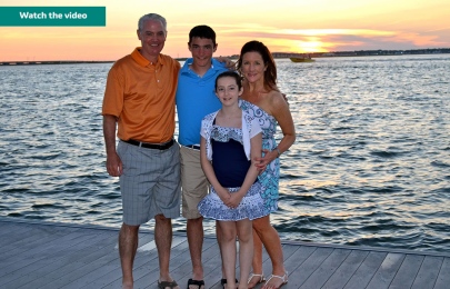 Colleen with her husband and two children