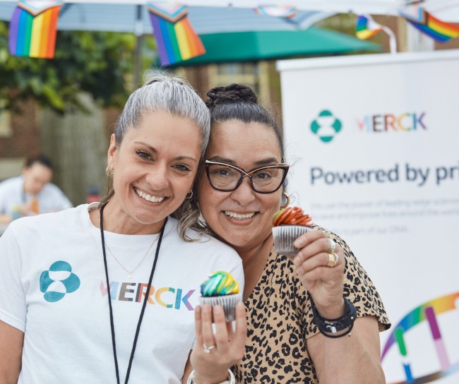 two women smiling at EBRG event
