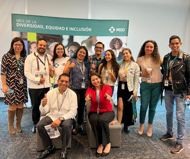 illustration of group of msd employees