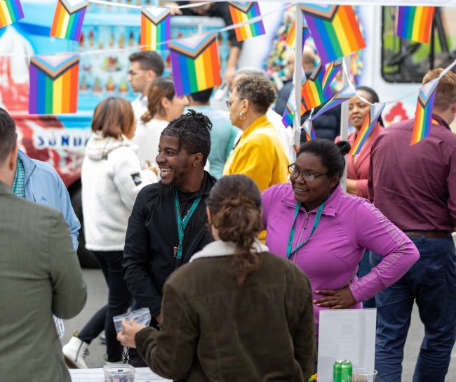 Diverse group on Merck campus