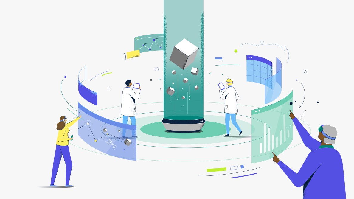 people wearing goggles using ipad