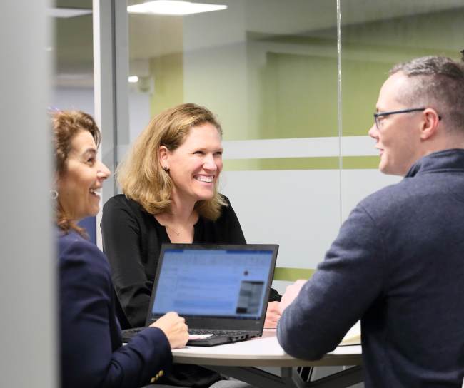 people in a business meeting