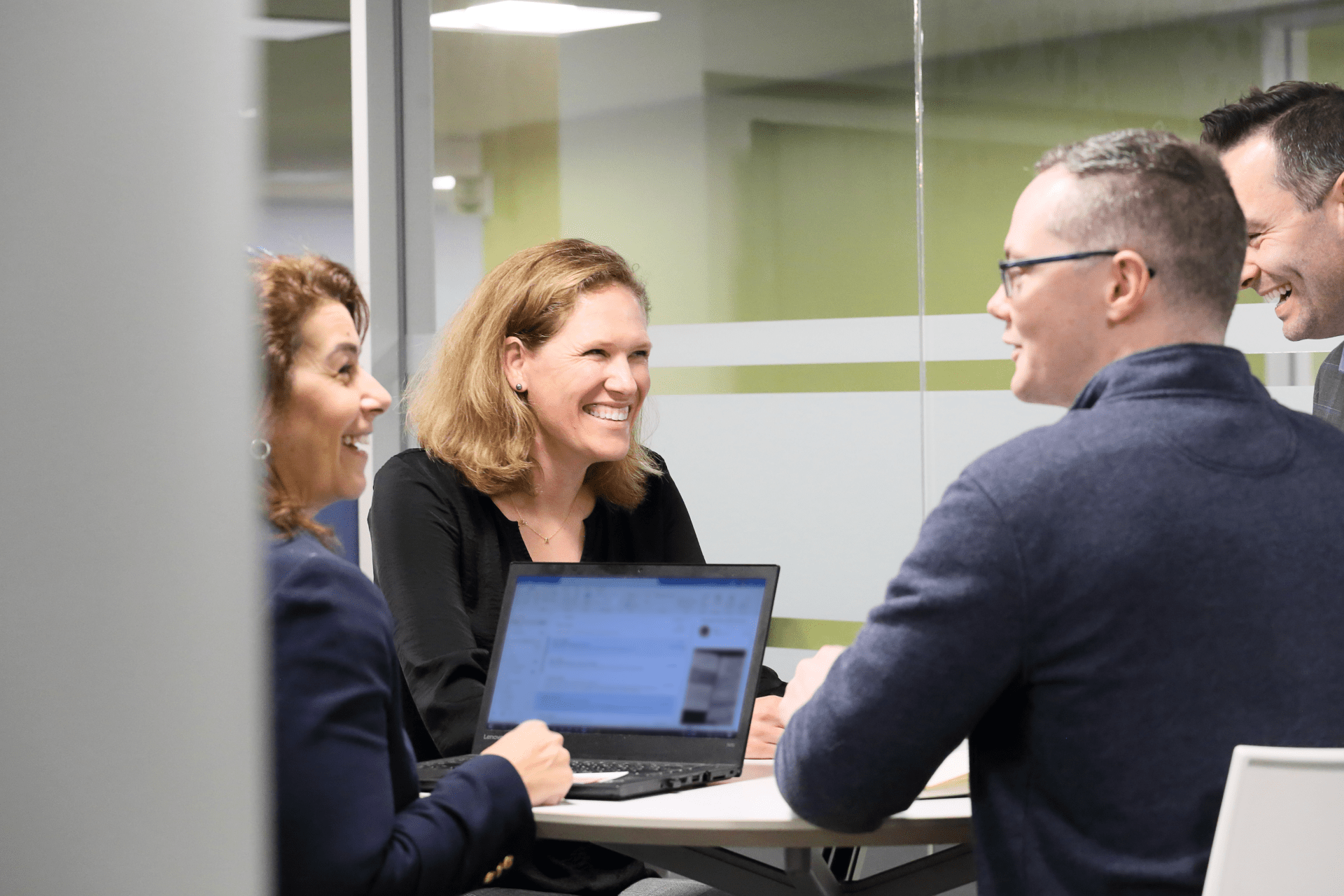 people in a business meeting