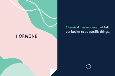 hormone on left chemical messengers on right